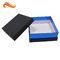 Elegant Black Gift Packaging Boxes with top and base / blister tray