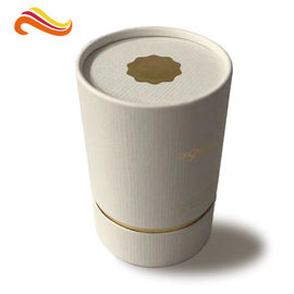 Cardboard Cosmetic Packaging Boxes Round Tube Paper Cylinder For Perfume Bottles
